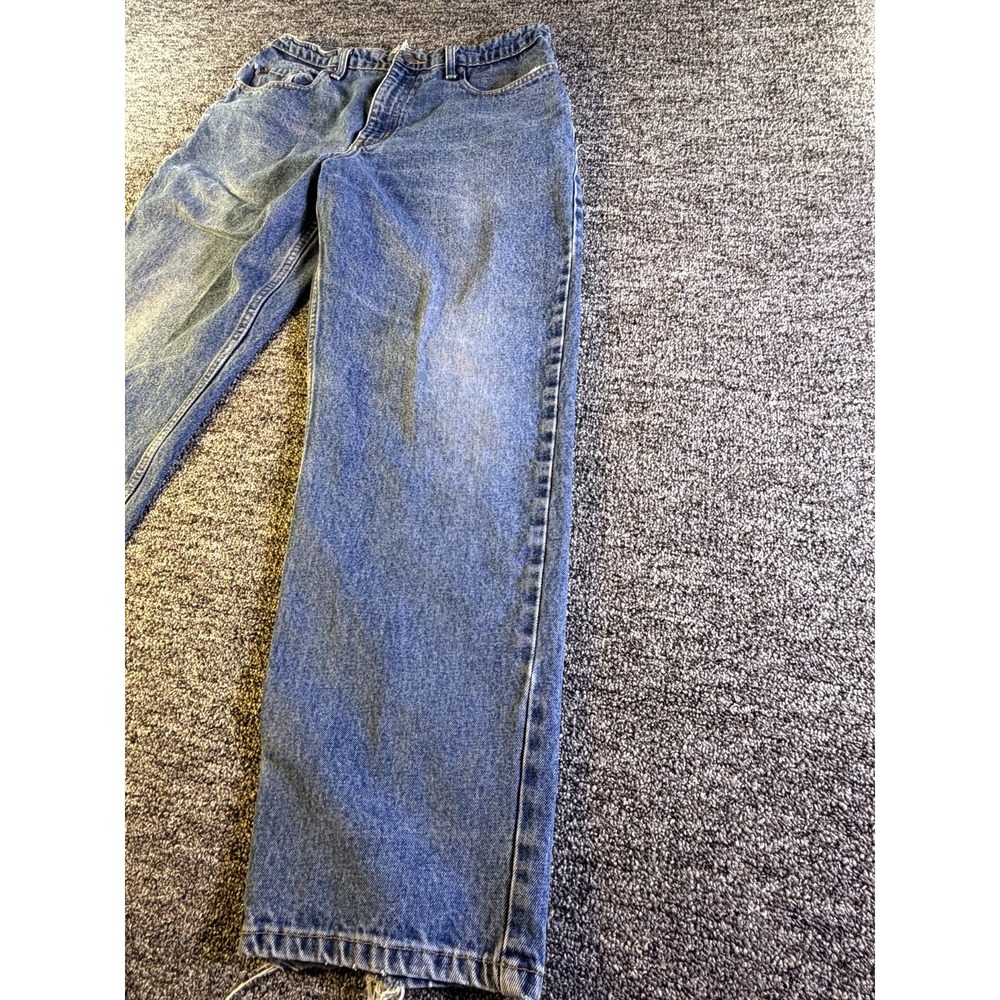 Polo Ralph Lauren Jeans Mens 34x30 Blue Denim Cotton Medium Wash Straight Leg - Picture 7 of 15